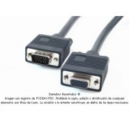 Cable VGA/SVGA (HD15) macho a hembra de 3.0 m